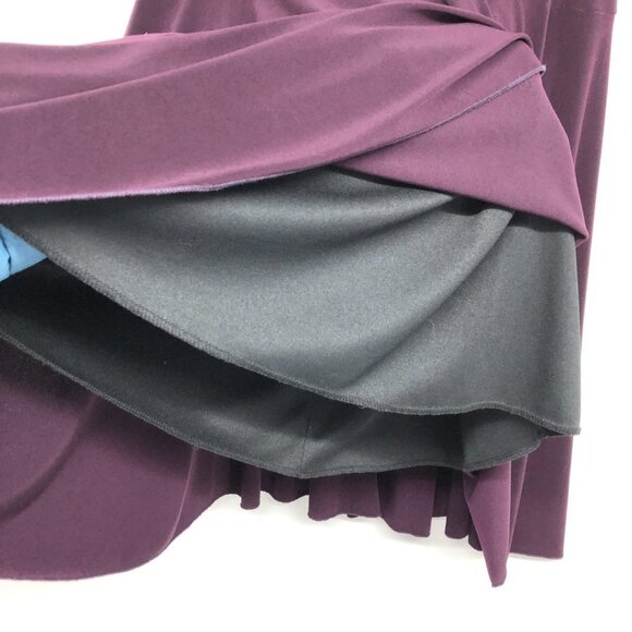 Fast Base Plum Flared Midi Skirt size L - Picture 7 of 13
